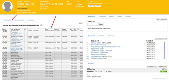Enrollments